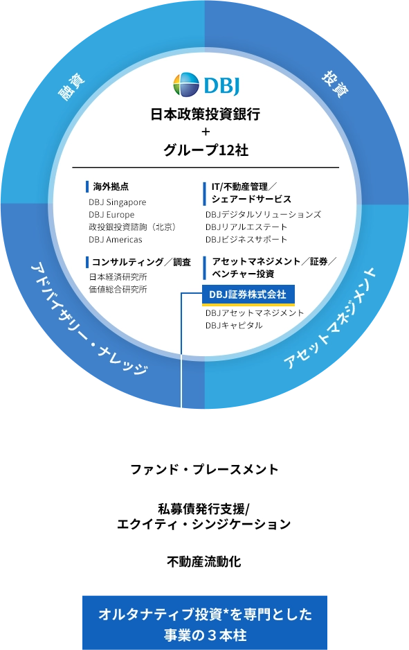 DBJグループでのDBJ証券の位置付け